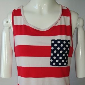 💥 BOGO Adorable Patriotic Tank Size Large